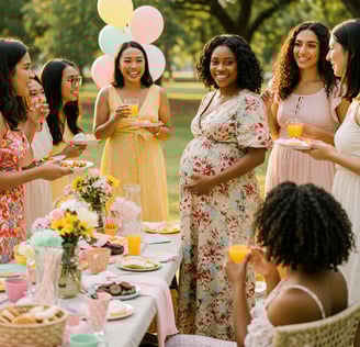 outdoor baby shower event