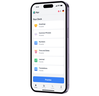 flipi app practise screen