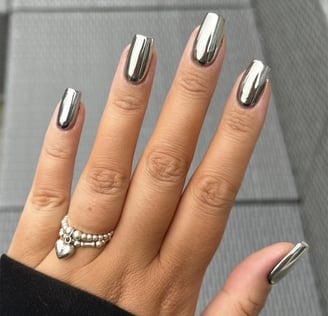 Uñas cromadas