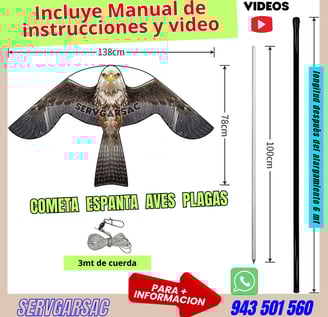 cometa espanta aves servgarsac