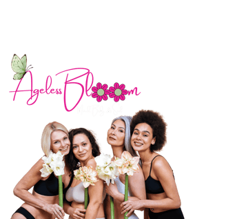 4 women holding flowers