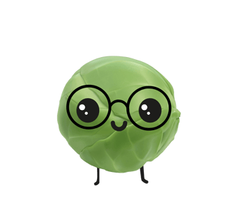 Creative Sprouts logo wearing glasses