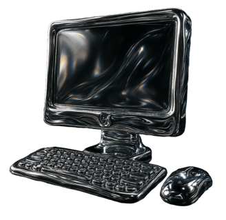 a chrome computer