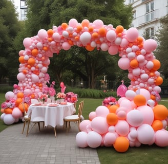 décoration anniversaire arches de ballon