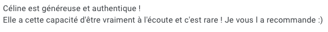 Temoignage client Céline folly therapie lille