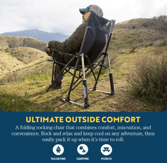 GCI Outdoor RoadTrip Rocker Camping Chair for comfortable camping in 2025