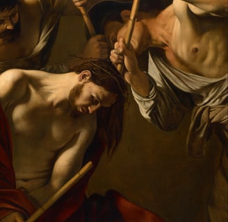 The Crowning with Thorns, Caravaggio, c. 1602/1604 or 1607, Kunsthistorisches Museum, Vienna