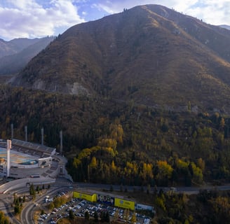 medeu ice skating rink: kazakhstan itinerary from india