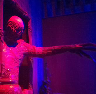 Vecna Emerging From a Portrait in Stranger Things 4 Maze at Halloween Horror Nights