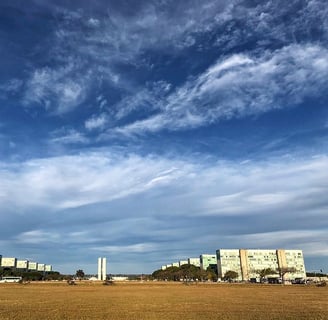 Esplanada dos Ministérios, em Brasília/Brasil