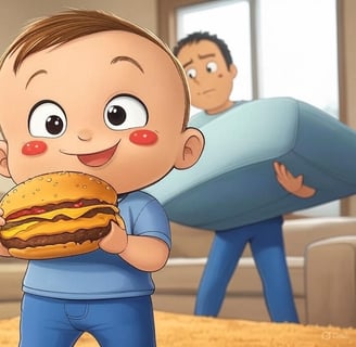 Toddler’s Missing Cheeseburger Becomes Viral Gold