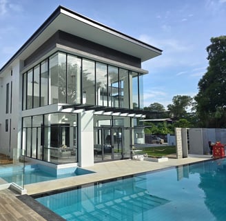A bungalow construction in KL Selangor by shockwave builders