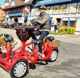 Leavenworth, WA - A bicycle taxi during Octoberfest