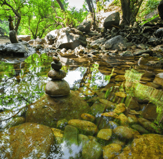 Balancing Rocks in Water