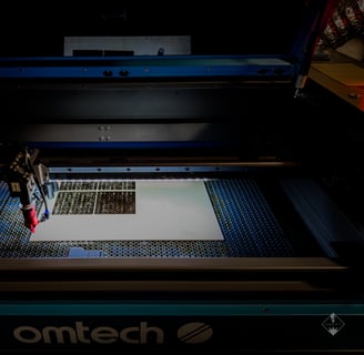 cutting wood with laser machine
