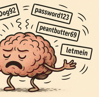 brain tired of remembering passwords