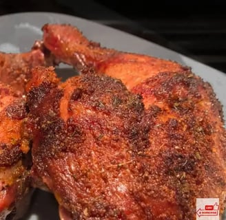 cajun grilled chicken on white plate
