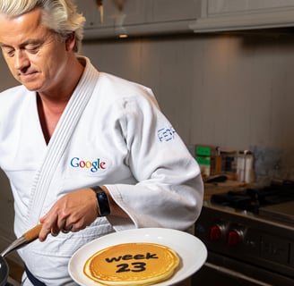 Geert Wilders AI Judo Pannekoek