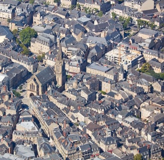 Aerial view of Brive-la-Gaillarde