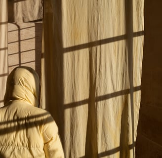 photographie doudoune jaune