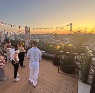 rooftop Paris coucher soleil