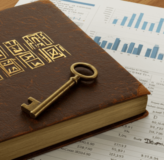 a book with a keychaik and a keychaik