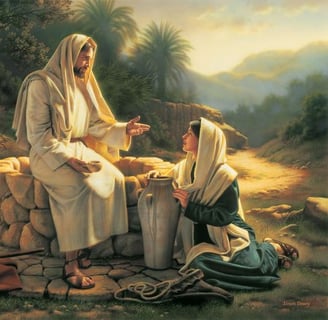 Living Water (Jesus and the Samaritan Woman) by Simon Dewey