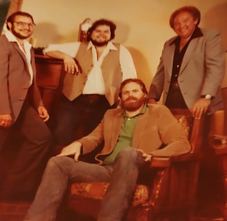 Clark Wiseman (Seated) joins The Harmony Brothers