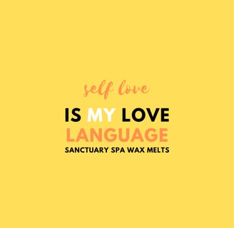 Cayla Henri Wax Melts:: a yellow and black quote about self love