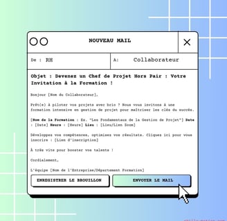 Modele de mail convocation a une formation