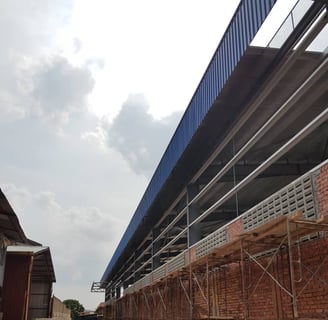 Factory under construction in KL Selangor by Shockwave Builders