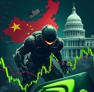 a man in a suit and helmet with a green background