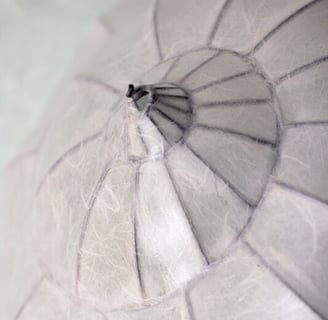 HELIX PAPYRO Lampenschirm aus Papier mediterane Schneckenlampe Wandlampe Deckenlampe groß