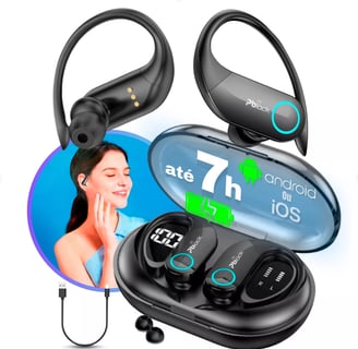 FONE DE OUVIDO BLUETOOTH ESPORTIVO