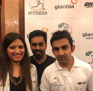 Gautam Gambhir, Head coach India Cricket Team and former Opener with Manas Katyal