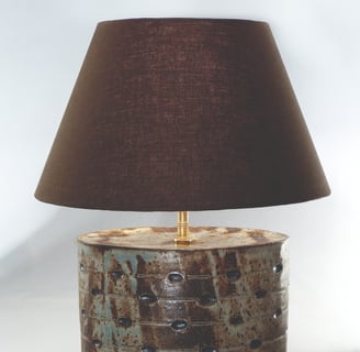 handmade pottery lamps by Perry Pottery. 