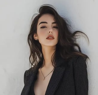 Fotografía en blanco y negro de modelo de nuestra agencia de modelos