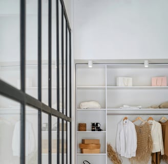 a waedrobe for clothes and other items