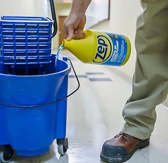 Zep Neutral pH Cleaner for polished concrete and sealed concrete