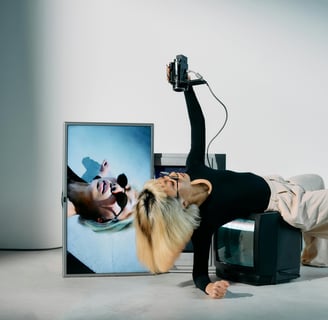 a woman's photoshoot