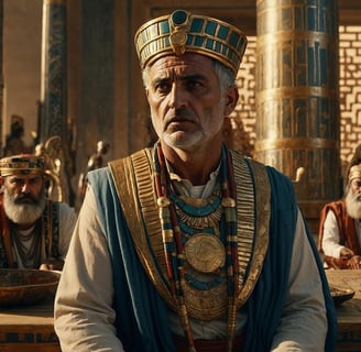 Ptolemy I Soter at council in Alexandria, Egypt