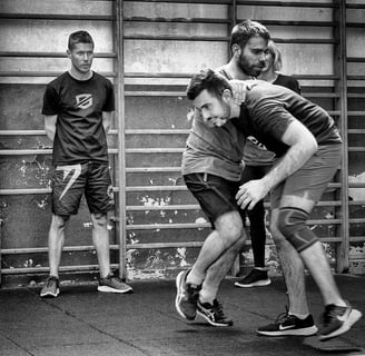 Passage de grade Ollin krav maga Lyon  sacha baptiste et joslin