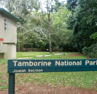 Tamborine National Park Sign