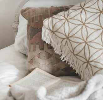 White and Brown Throw Pillow on White Bed by Taryn Elliott From Pexels