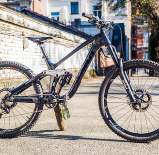 a Kona MTB custom painted in the steet