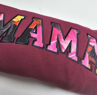 mama sweatshirts applique embroidery - san antonio,tx