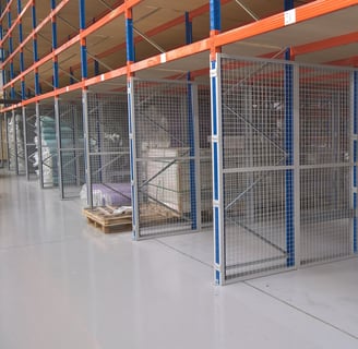 Mesh Partitioning on Pallet Racking 