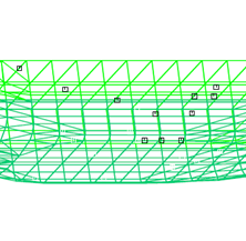 MOSES model of a vessel