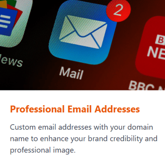 a mail logo with two missed mails attached to it, with words below