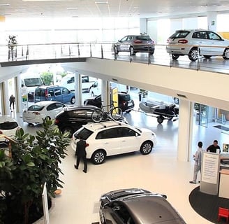 Concesionario automotriz grabado de patentes